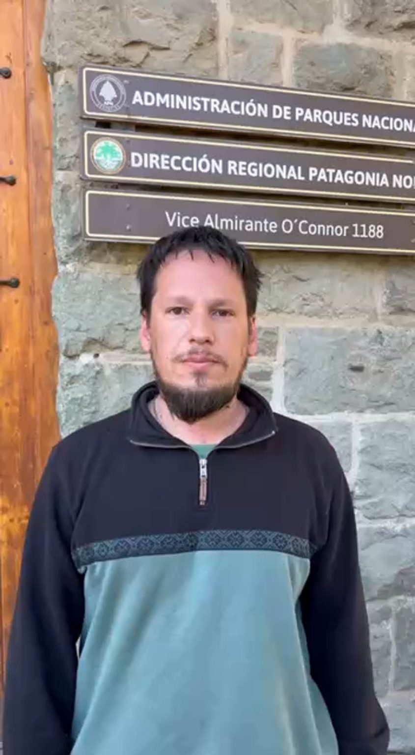 Marcelo Rojas, delegado de ATE en Parques Nacionales Bariloche. Foto: Indymedia Argentina