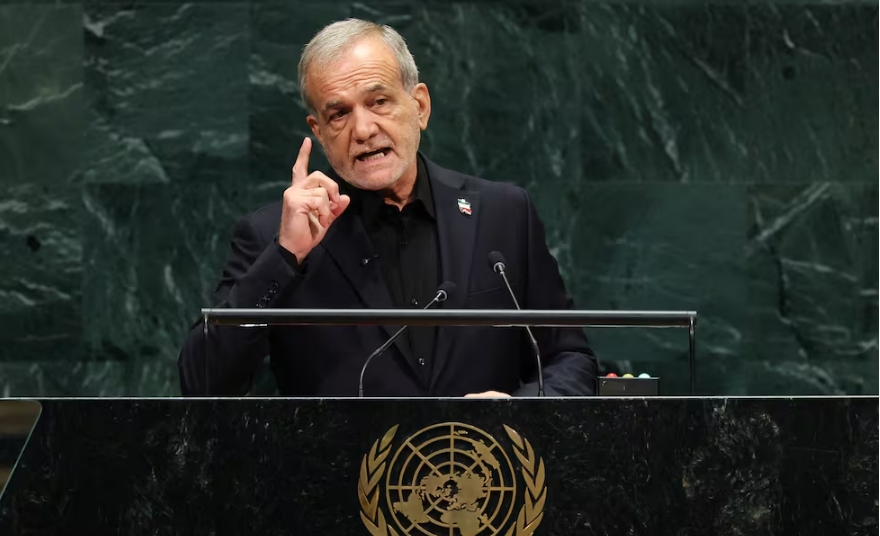"Nunca inclinaremos la cabeza", dijo Pezeshklan ante la Asamblea General de la ONU. AFP. AFP