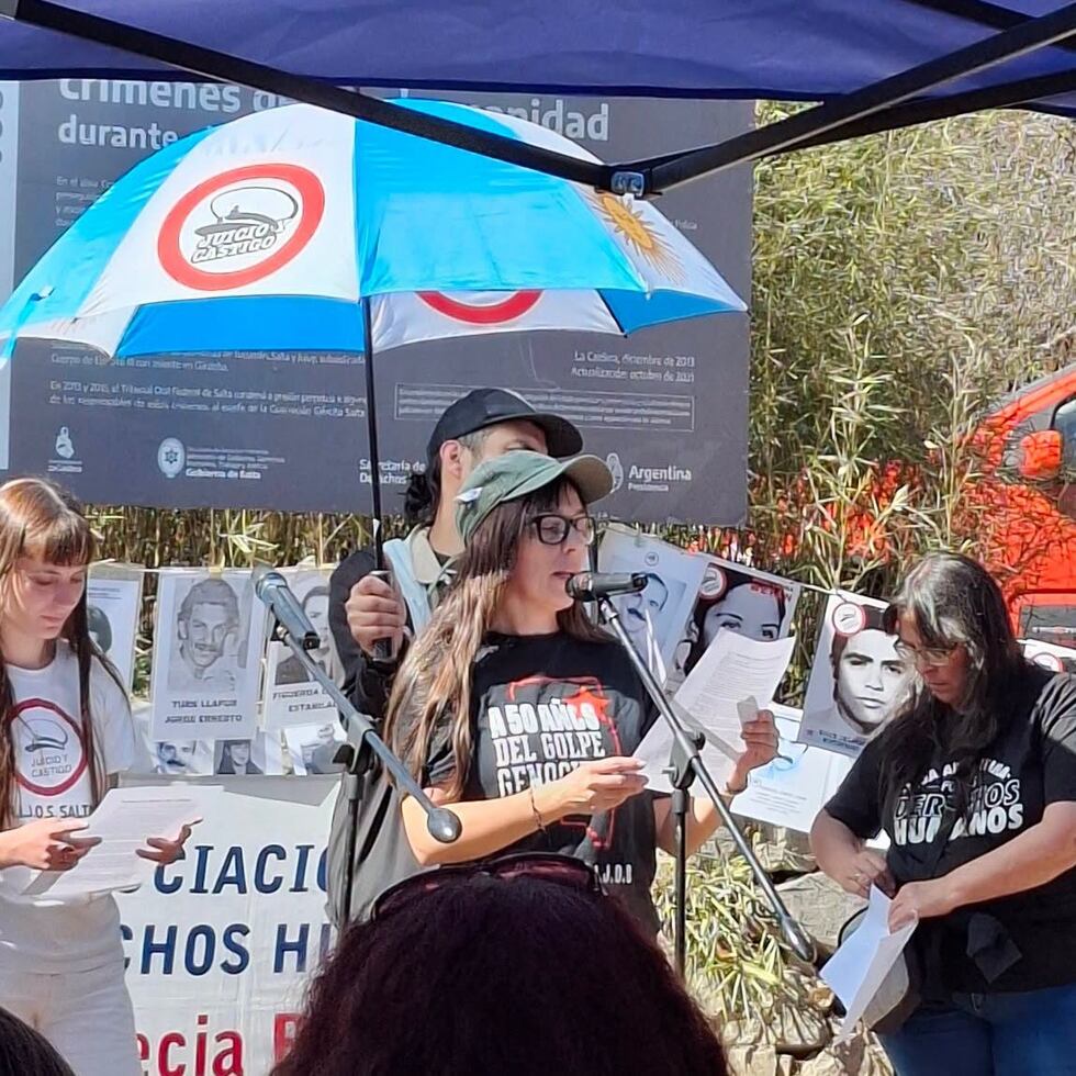 Mariana Gamboa, de HIJOS Gentileza Karne de Máquina