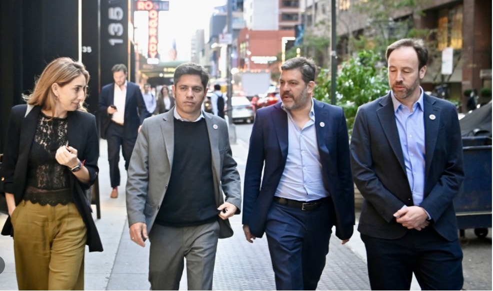 Cecilia Nicolini, Axel Kicillof, Carlos Bianco y Pablo López.