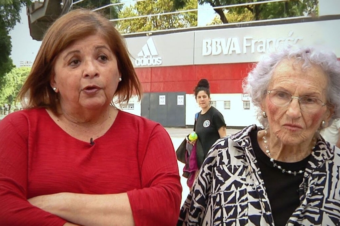 Graciela Palacio de Lois y Lita Boitano.