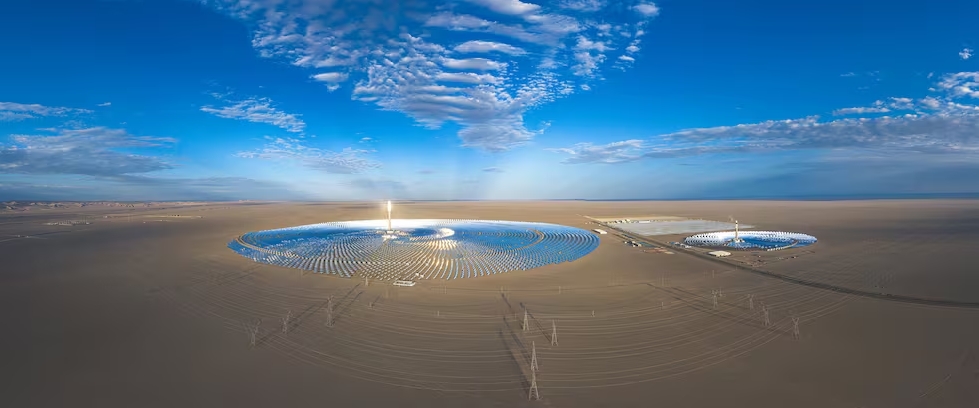 Planta de energía solar en China En la provincia de Gansu está el parque solar que utiliza sales fundidas. Gentileza -