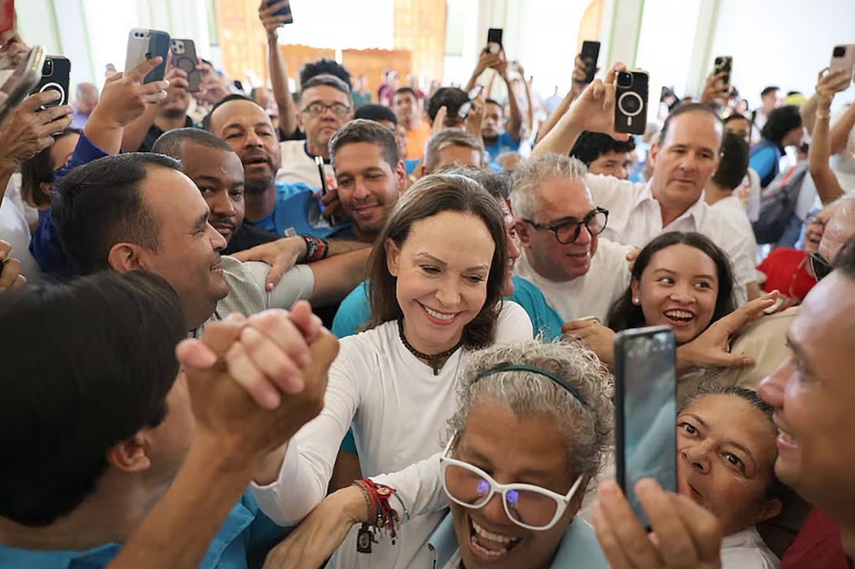 María Corina Machado ya se encuentra en Venezuela. EFE. EFE