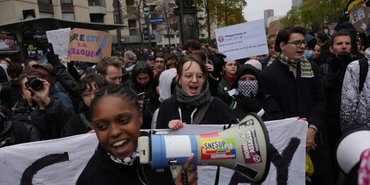 Manifestacion Paris, 24/10