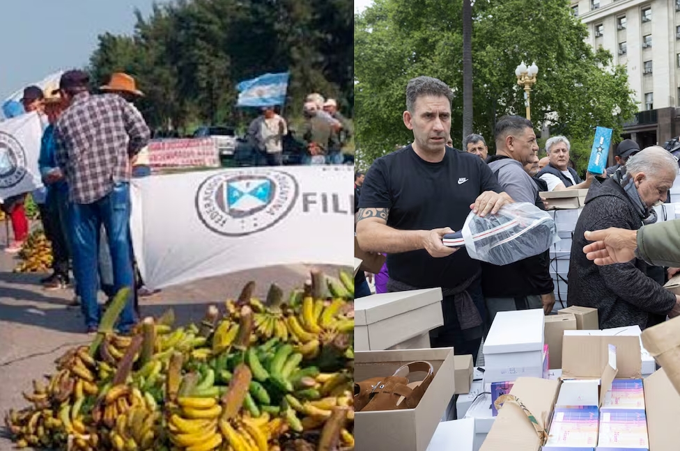 Protestas a favor de la industria nacional Protestas en distintos puntos del país a favor de la producción nacional. Sin Credito